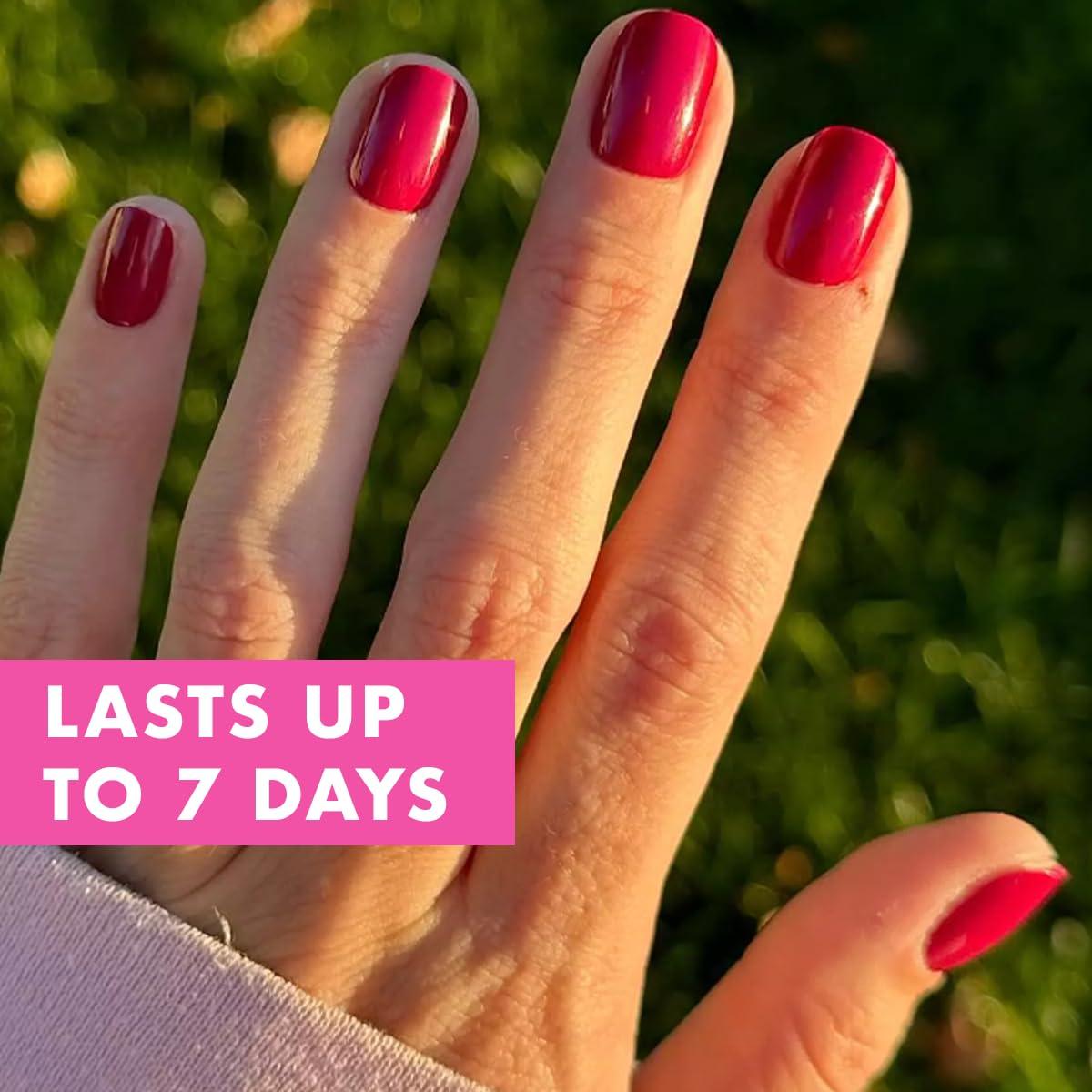 imageOlive ampamp June Classic Super Stick Mani Press On Nails Short Round No Glue Needed 32 Tab Nails in 16 Sizes NonToxic Tabs Easy OnOff NonDamaging Realest Look 7Day Wear Rink Pastel BlueMulberry