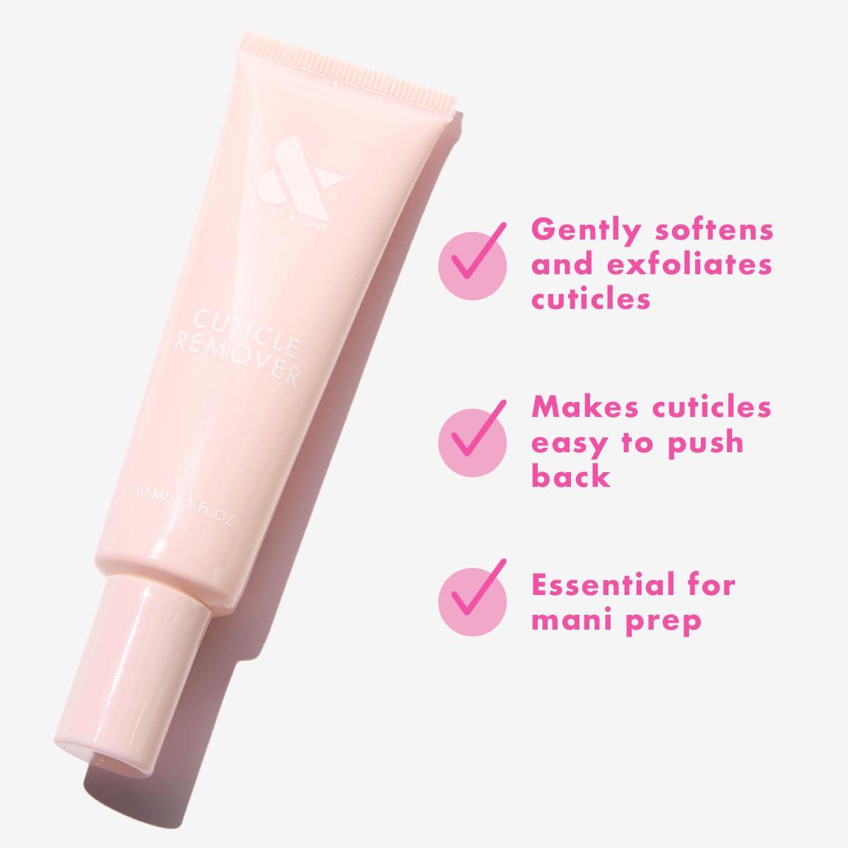 imageOlive ampamp June Cuticle Remover Exfoliates ampamp Softens Dry Skin No Clipping Needed Avocado Argan ampamp Jojoba Oil FragranceFree Vegan ampamp CrueltyFree 30mL 1oz