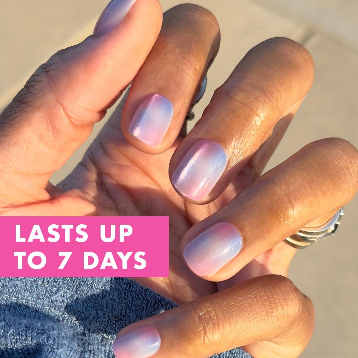 imageOlive ampamp June Effects Super Stick Mani Press On Nails Extra Short Squoval No Glue Needed 32 Tab Nails in 16 Sizes NonToxic Tabs Easy OnOff NonDamaging Real Look 7Day Wear Fairy VelvetFairy Velvet