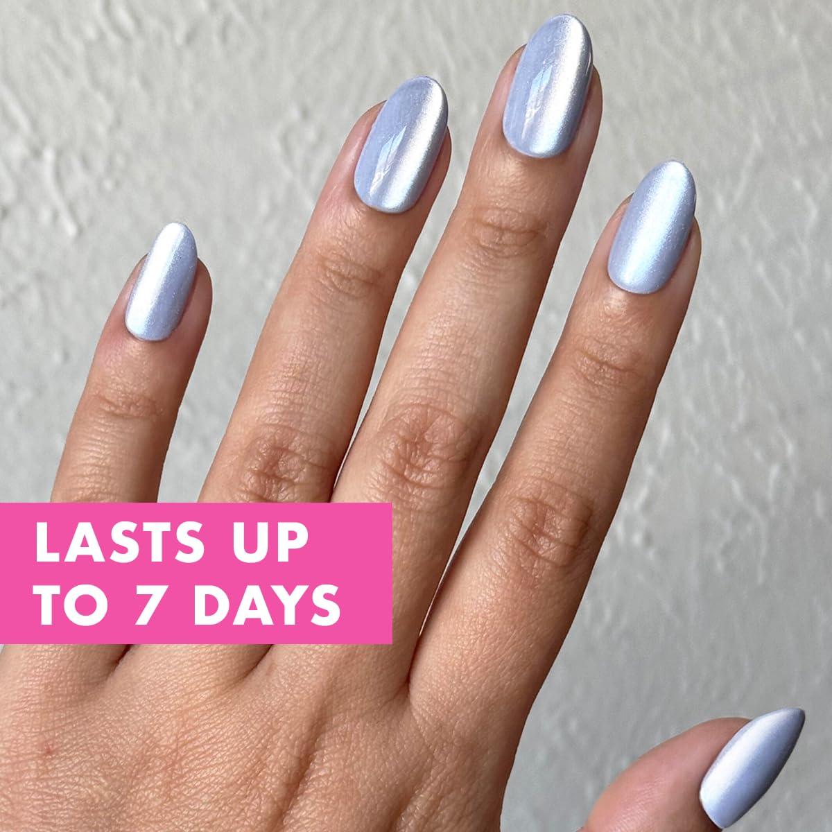 imageOlive ampamp June Effects Super Stick Mani Press On Nails Extra Short Squoval No Glue Needed 32 Tab Nails in 16 Sizes NonToxic Tabs Easy OnOff NonDamaging Real Look 7Day Wear Fairy VelvetBP Velvet