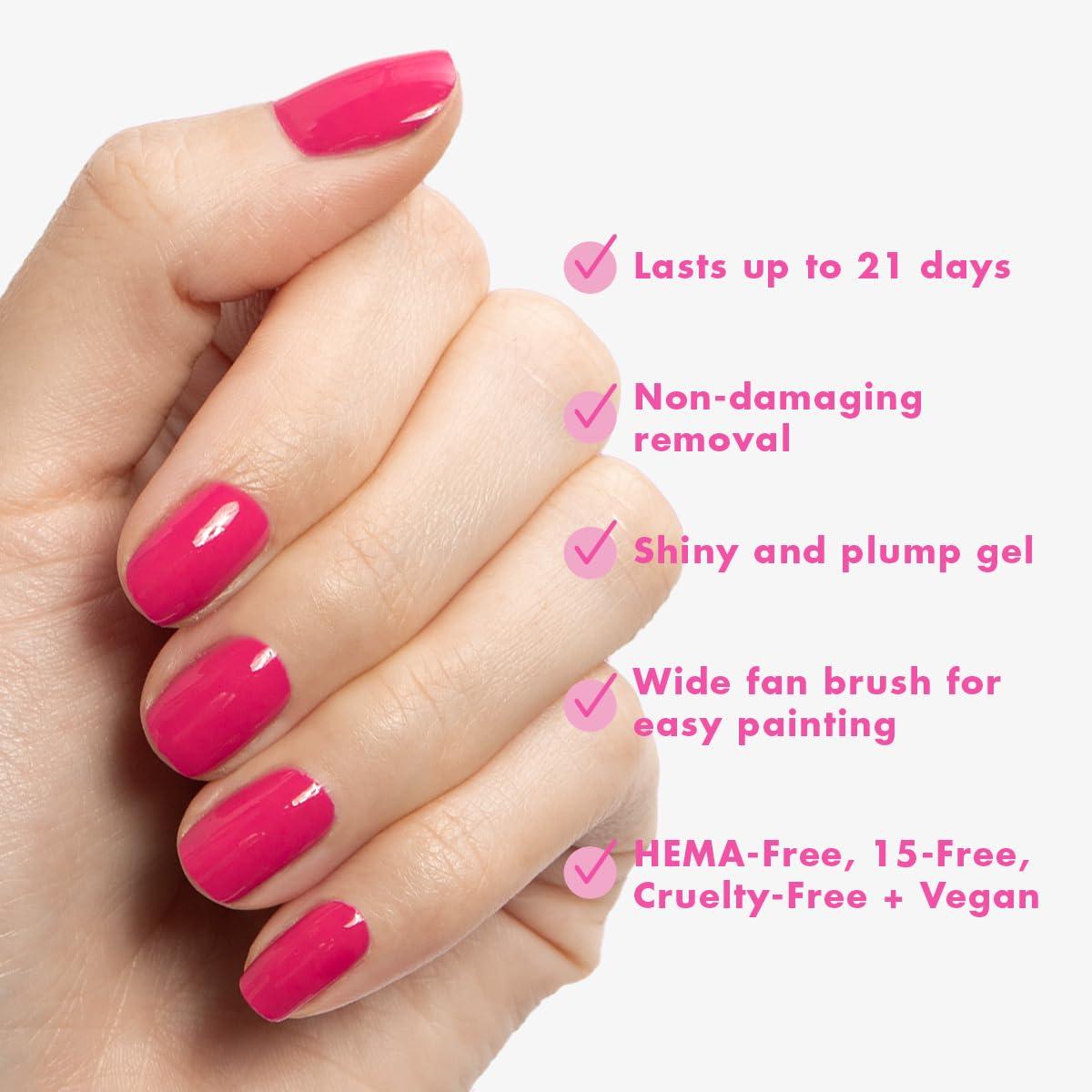 imageOlive ampamp June Gel Polish UV LED Nail Lamp Needed Long Lasting Formula Up to 21 Days of Wear DamageFree Removal SalonQuality Manicure Pedicure at Home Atlas Pearly WhiteXOXO