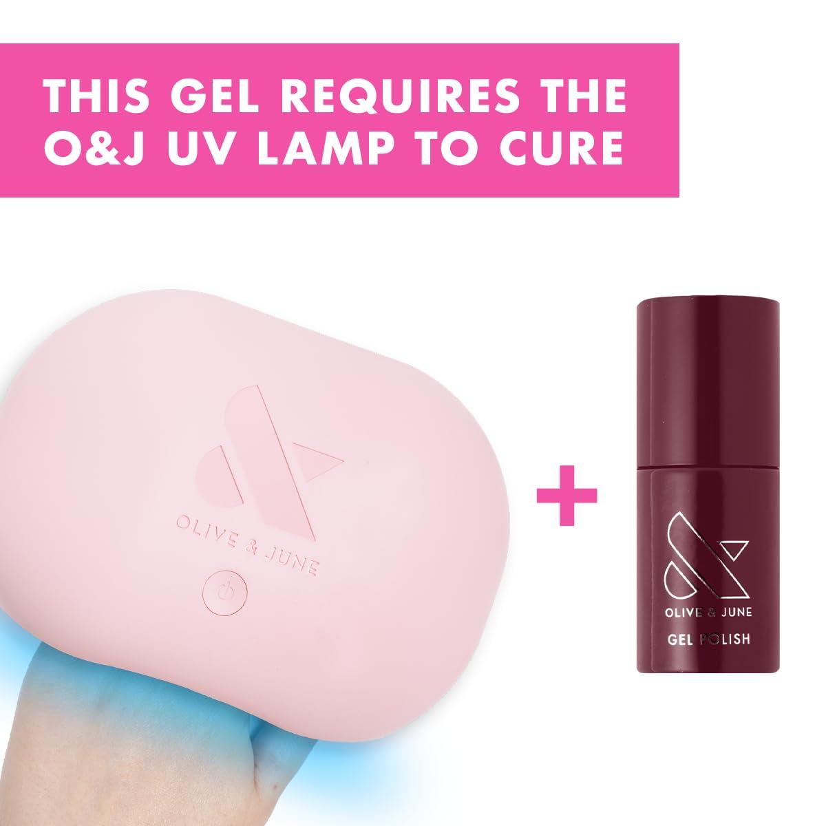 imageOlive ampamp June Gel Polish UV LED Nail Lamp Needed Long Lasting Formula Up to 21 Days of Wear DamageFree Removal SalonQuality Manicure Pedicure at Home Atlas Pearly WhiteObsessed