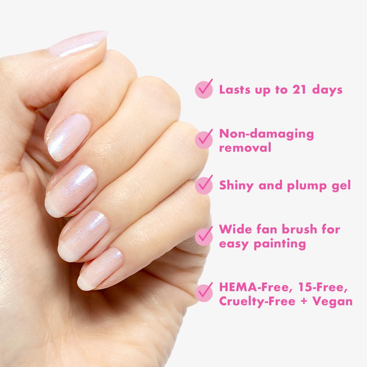 imageOlive ampamp June Gel Polish UV LED Nail Lamp Needed Long Lasting Formula Up to 21 Days of Wear DamageFree Removal SalonQuality Manicure Pedicure at Home GH Baby PinkPink Goldfish