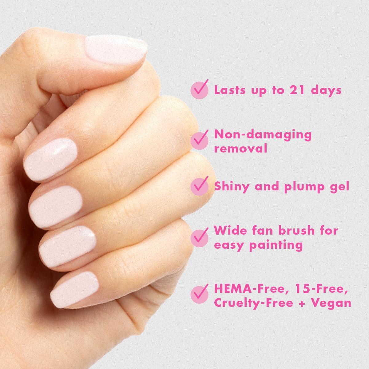imageOlive ampamp June Gel Polish UV LED Nail Lamp Needed Long Lasting Formula Up to 21 Days of Wear DamageFree Removal SalonQuality Manicure Pedicure at Home GH Baby PinkIcing is the Best Part