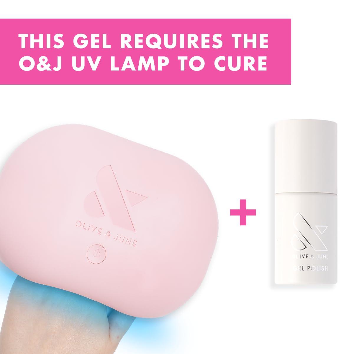 imageOlive ampamp June Gel Polish UV LED Nail Lamp Needed Long Lasting Formula Up to 21 Days of Wear DamageFree Removal SalonQuality Manicure Pedicure at Home GH Baby PinkIcing is the Best Part
