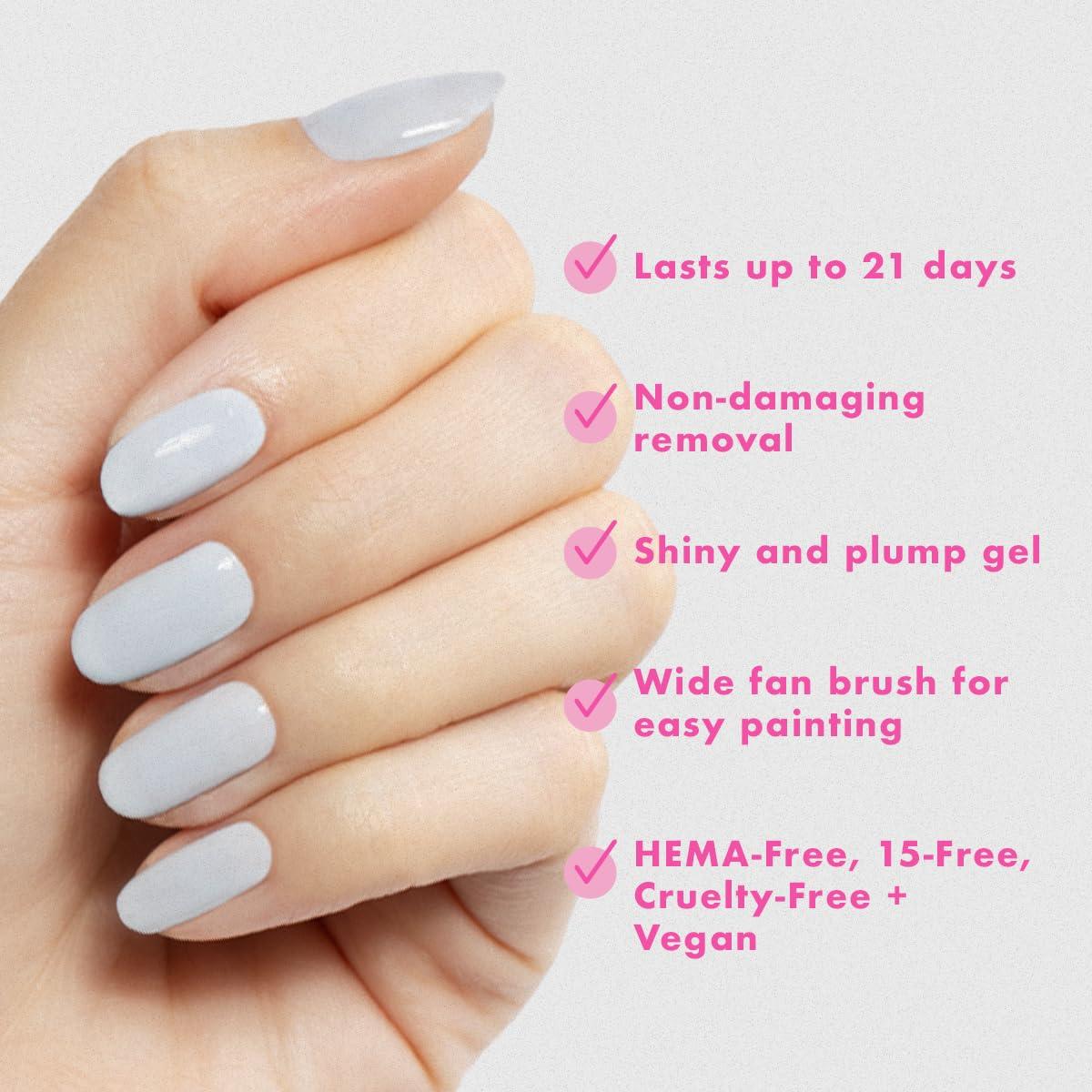 imageOlive ampamp June Gel Polish UV LED Nail Lamp Needed Long Lasting Formula Up to 21 Days of Wear DamageFree Removal SalonQuality Manicure Pedicure at Home GH Baby PinkBP