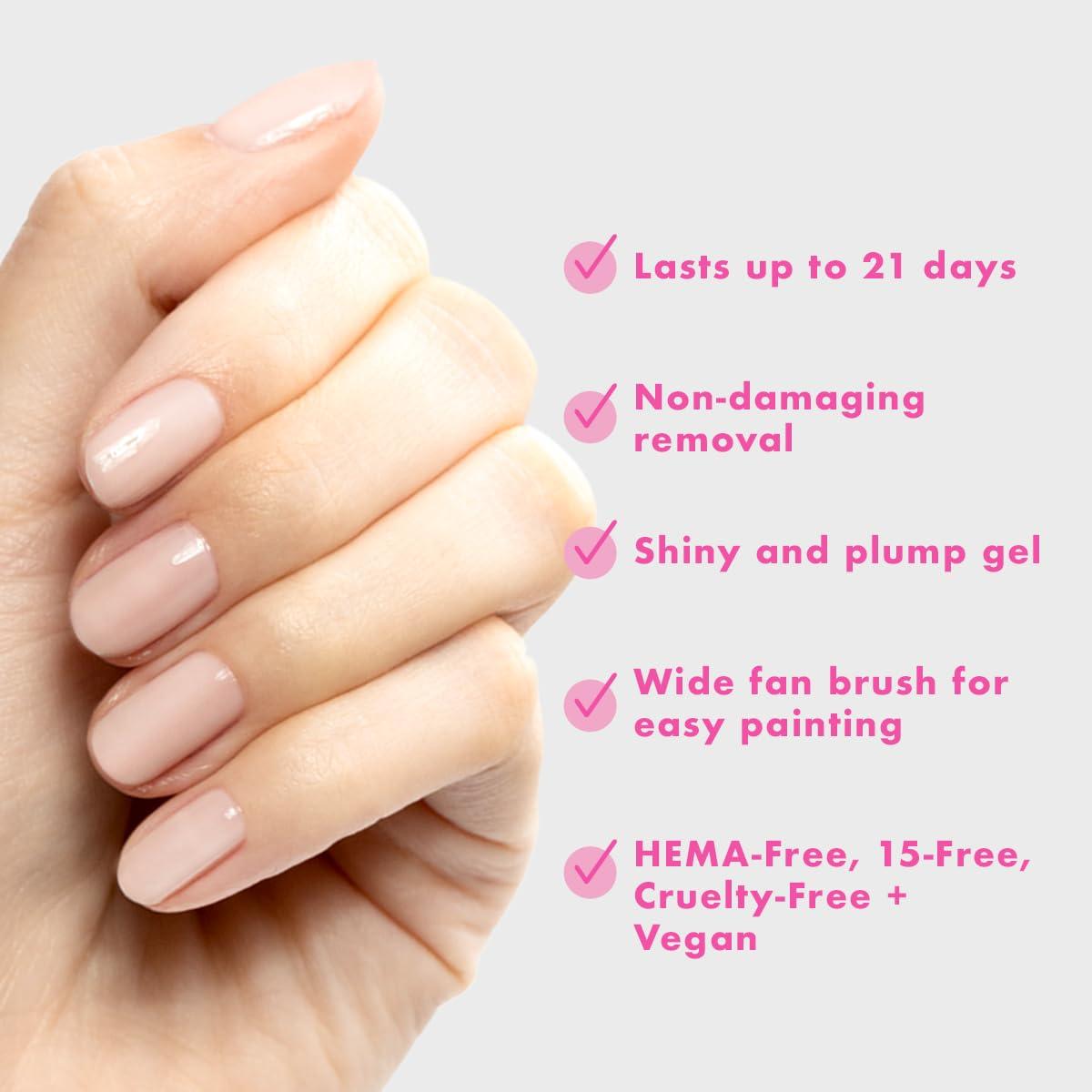 imageOlive ampamp June Gel Polish UV LED Nail Lamp Needed Long Lasting Formula Up to 21 Days of Wear DamageFree Removal SalonQuality Manicure Pedicure at Home Atlas Pearly WhiteCCT