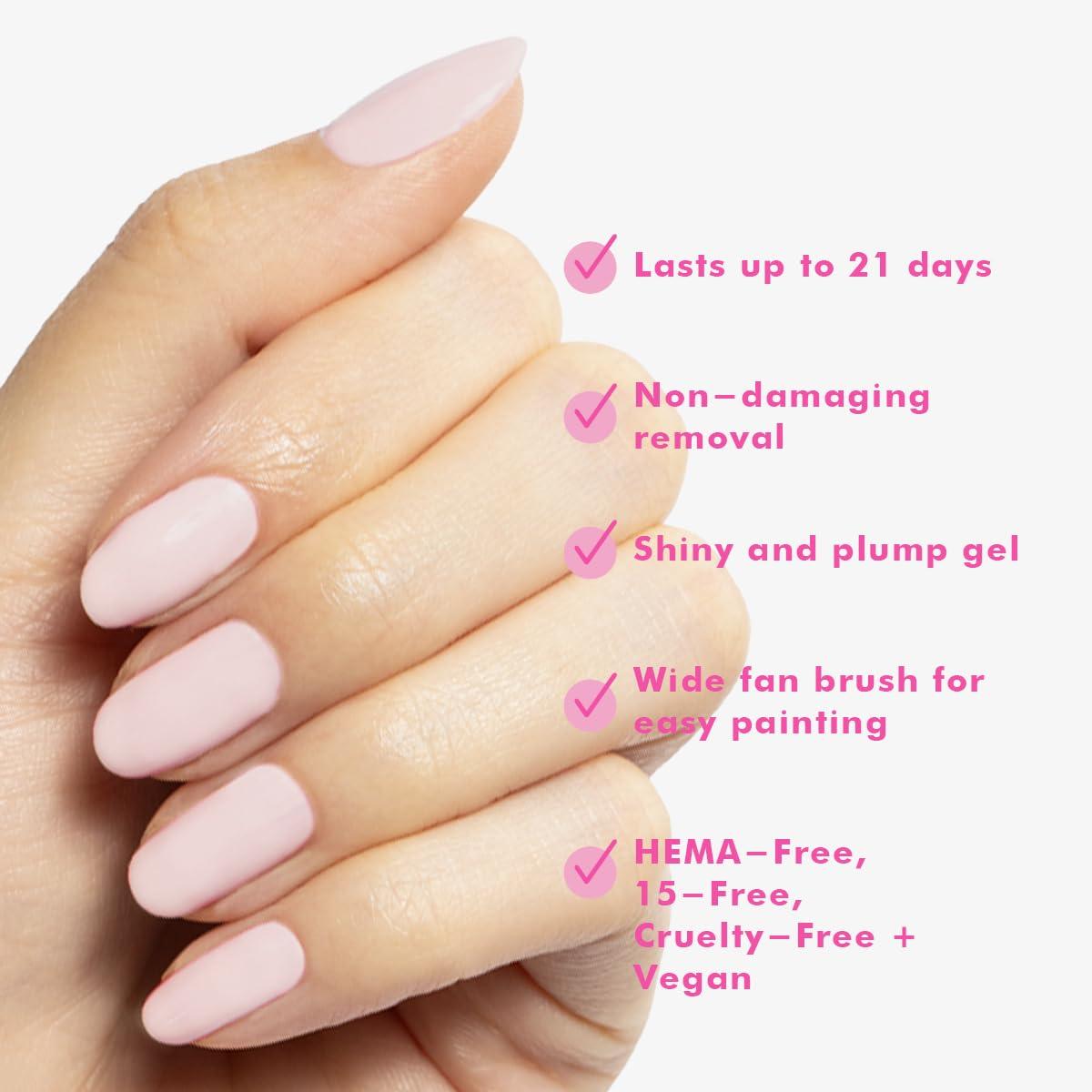 imageOlive ampamp June Gel Polish UV LED Nail Lamp Needed Long Lasting Formula Up to 21 Days of Wear DamageFree Removal SalonQuality Manicure Pedicure at Home Atlas Pearly WhiteGH