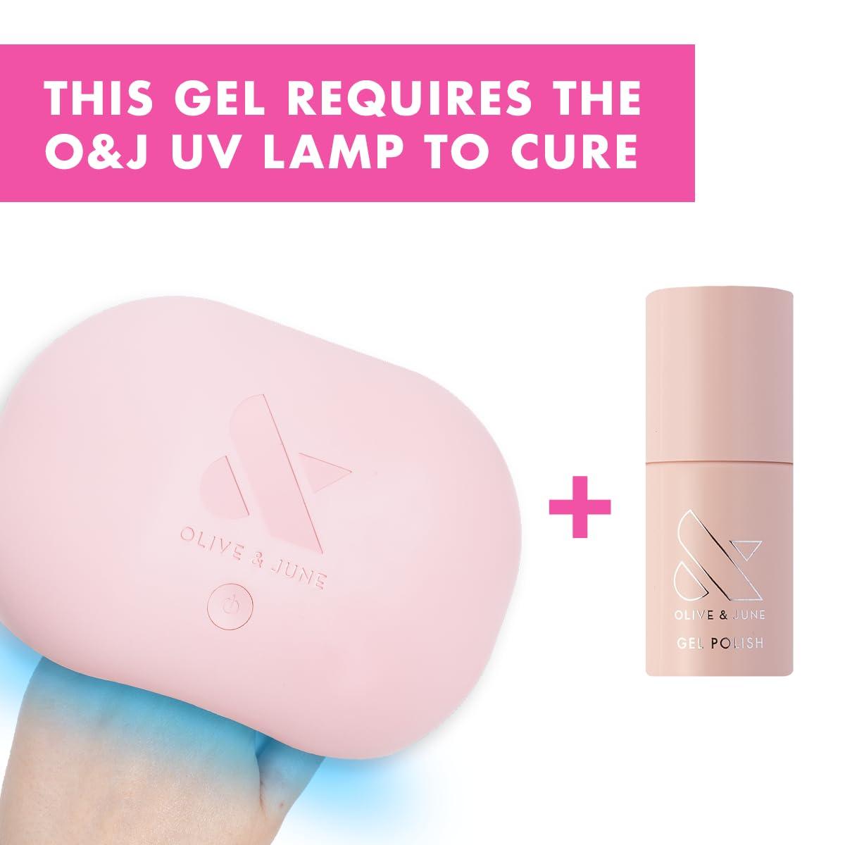 imageOlive ampamp June Gel Polish UV LED Nail Lamp Needed Long Lasting Formula Up to 21 Days of Wear DamageFree Removal SalonQuality Manicure Pedicure at Home Atlas Pearly WhiteThe Queen Takes Her Tea with Milk