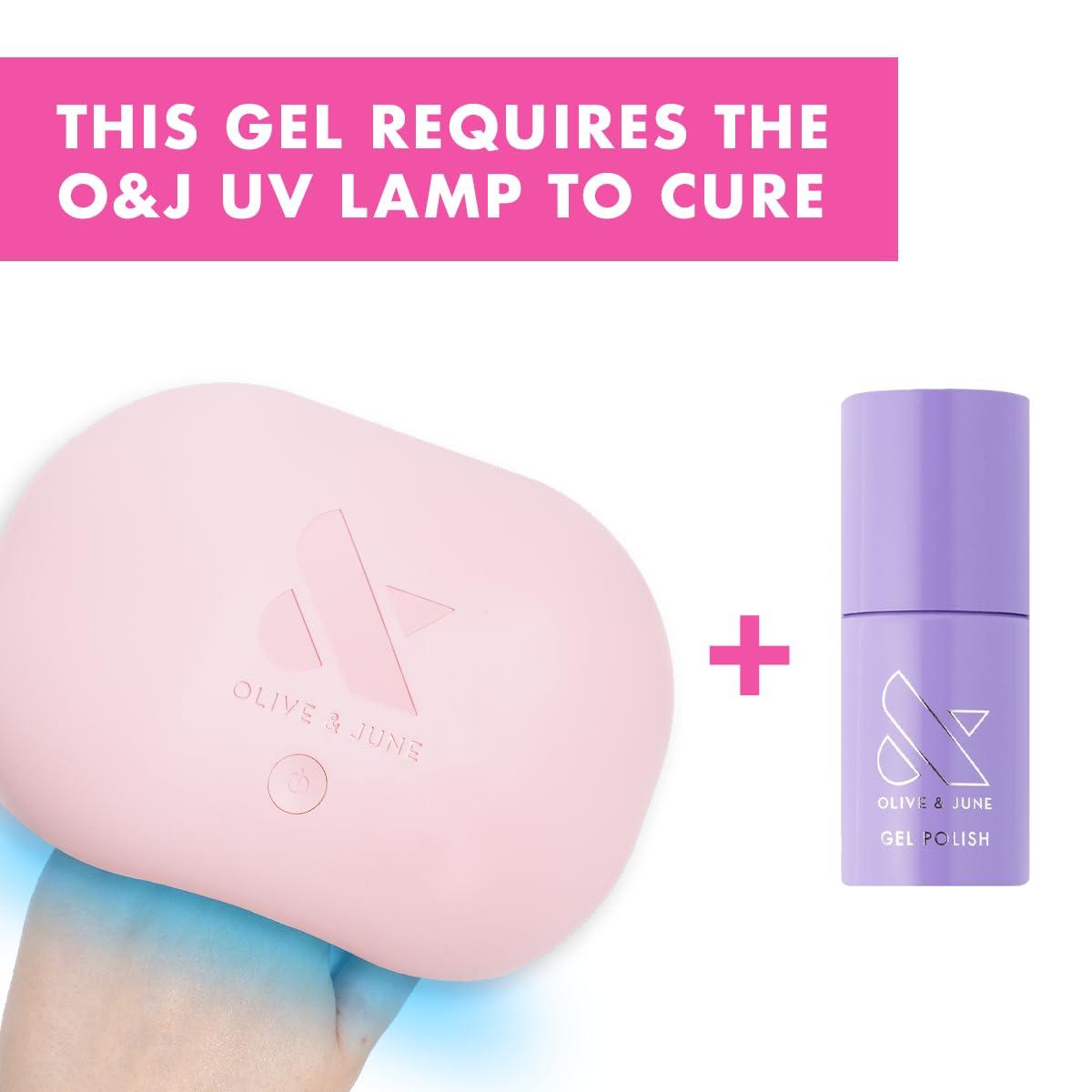 imageOlive ampamp June Gel Polish UV LED Nail Lamp Needed Long Lasting Formula Up to 21 Days of Wear DamageFree Removal SalonQuality Manicure Pedicure at Home Atlas Pearly WhiteBold Unshaken