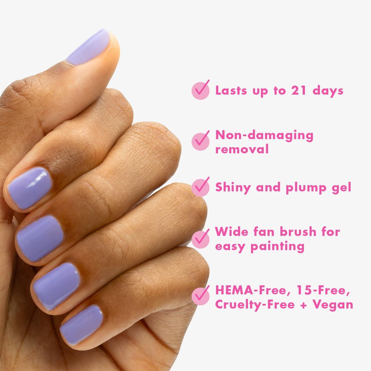 imageOlive ampamp June Gel Polish UV LED Nail Lamp Needed Long Lasting Formula Up to 21 Days of Wear DamageFree Removal SalonQuality Manicure Pedicure at Home GH Baby PinkBold Unshaken