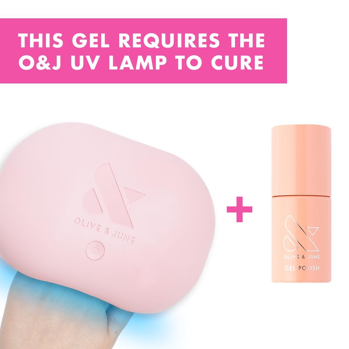 imageOlive ampamp June Gel Polish UV LED Nail Lamp Needed Long Lasting Formula Up to 21 Days of Wear DamageFree Removal SalonQuality Manicure Pedicure at Home GH Baby PinkCS