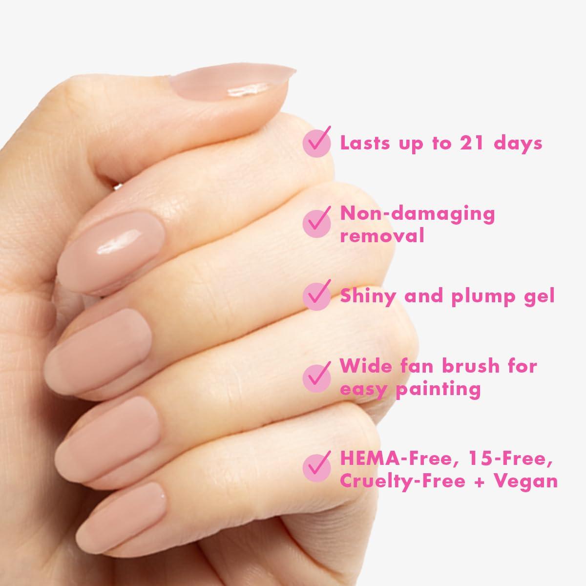 imageOlive ampamp June Gel Polish UV LED Nail Lamp Needed Long Lasting Formula Up to 21 Days of Wear DamageFree Removal SalonQuality Manicure Pedicure at Home Atlas Pearly WhiteThe Queen Takes Her Tea with Milk