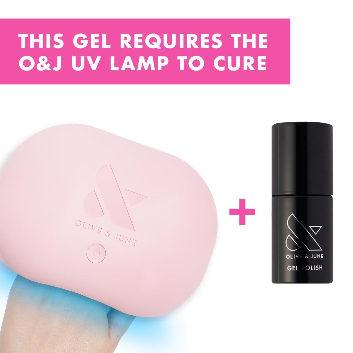 imageOlive ampamp June Gel Polish UV LED Nail Lamp Needed Long Lasting Formula Up to 21 Days of Wear DamageFree Removal SalonQuality Manicure Pedicure at Home GH Baby PinkEM