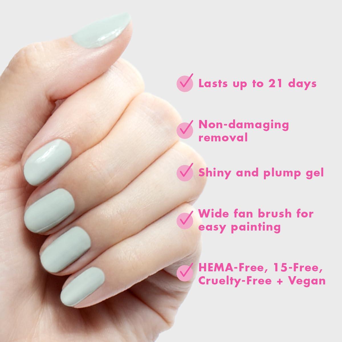 imageOlive ampamp June Gel Polish UV LED Nail Lamp Needed Long Lasting Formula Up to 21 Days of Wear DamageFree Removal SalonQuality Manicure Pedicure at Home GH Baby PinkKMC