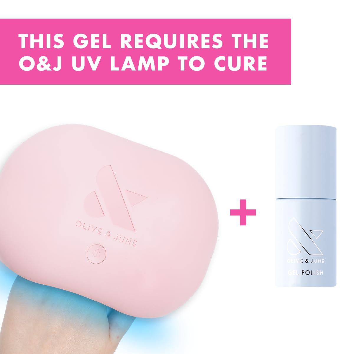 imageOlive ampamp June Gel Polish UV LED Nail Lamp Needed Long Lasting Formula Up to 21 Days of Wear DamageFree Removal SalonQuality Manicure Pedicure at Home Atlas Pearly WhiteBP