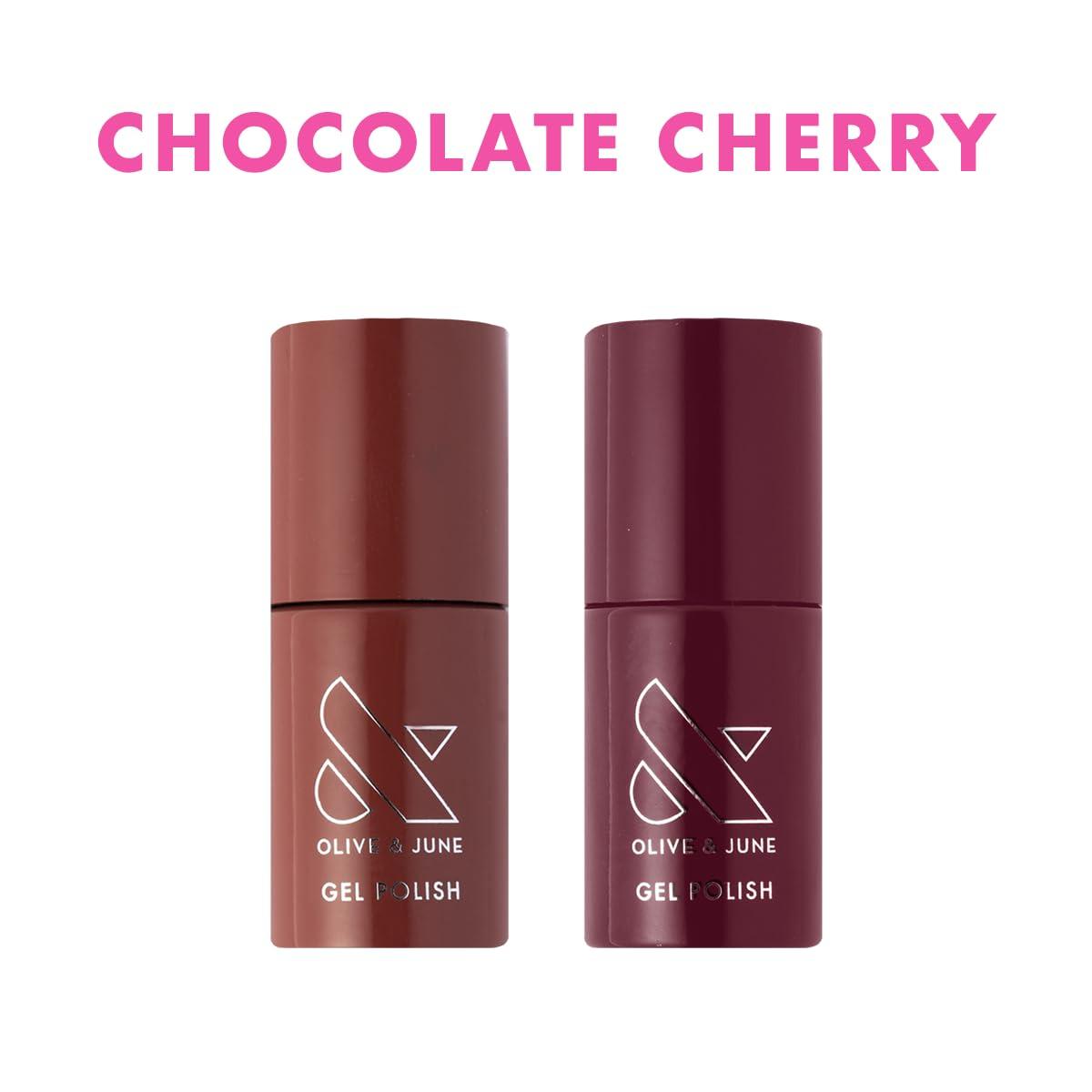 imageOlive ampamp June Gel Polish UV LED Nail Lamp Needed Up to 21 Days DamageFree Chocolate Cherry Obsessed JJ