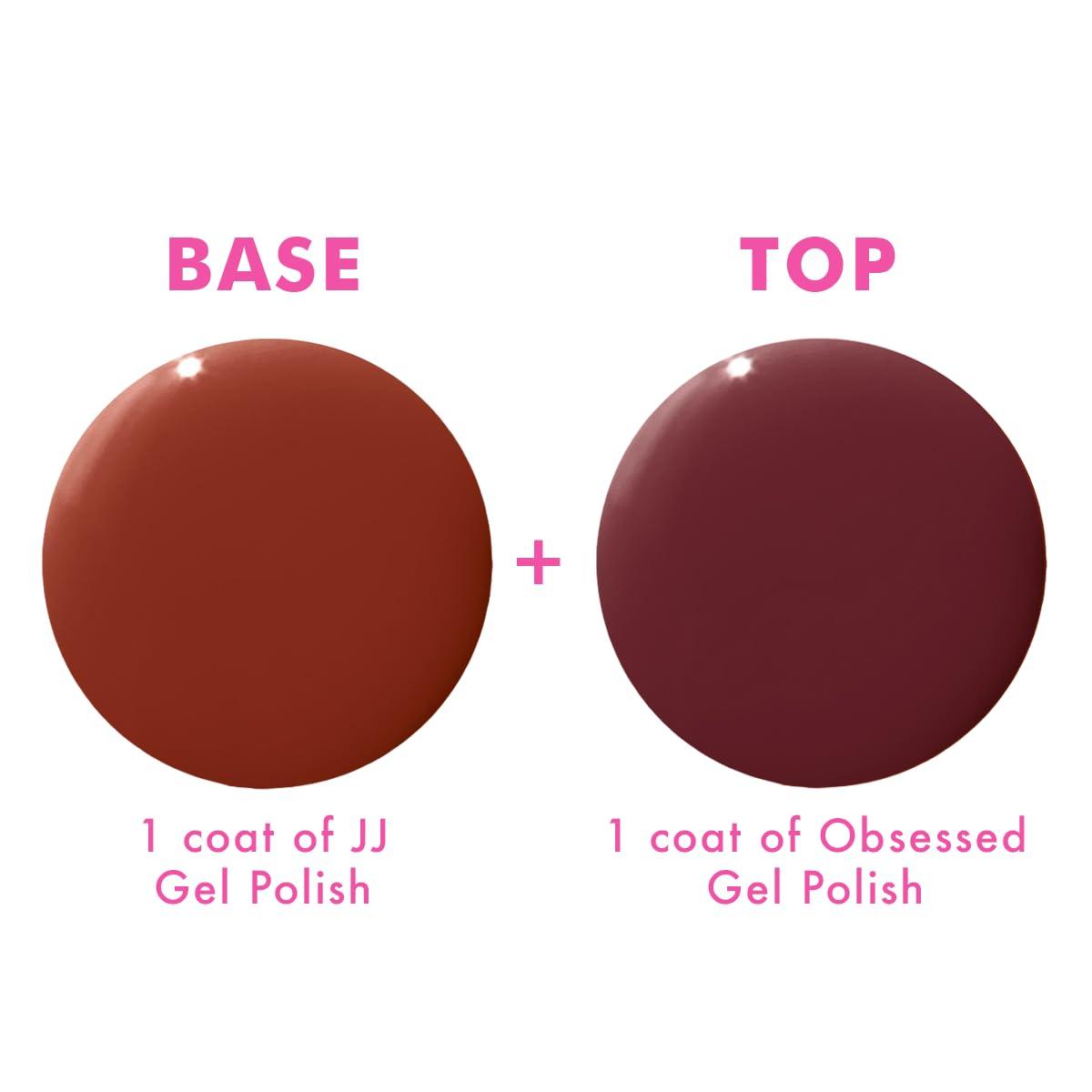 imageOlive ampamp June Gel Polish UV LED Nail Lamp Needed Up to 21 Days DamageFree Chocolate Cherry Obsessed JJ