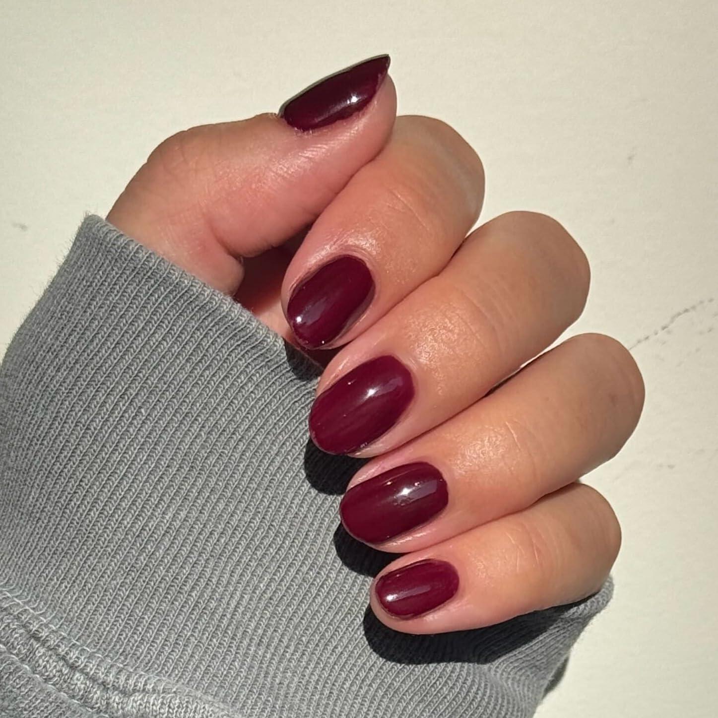 imageOlive ampamp June Gel Polish UV LED Nail Lamp Needed Up to 21 Days DamageFree Chocolate Cherry Obsessed JJ