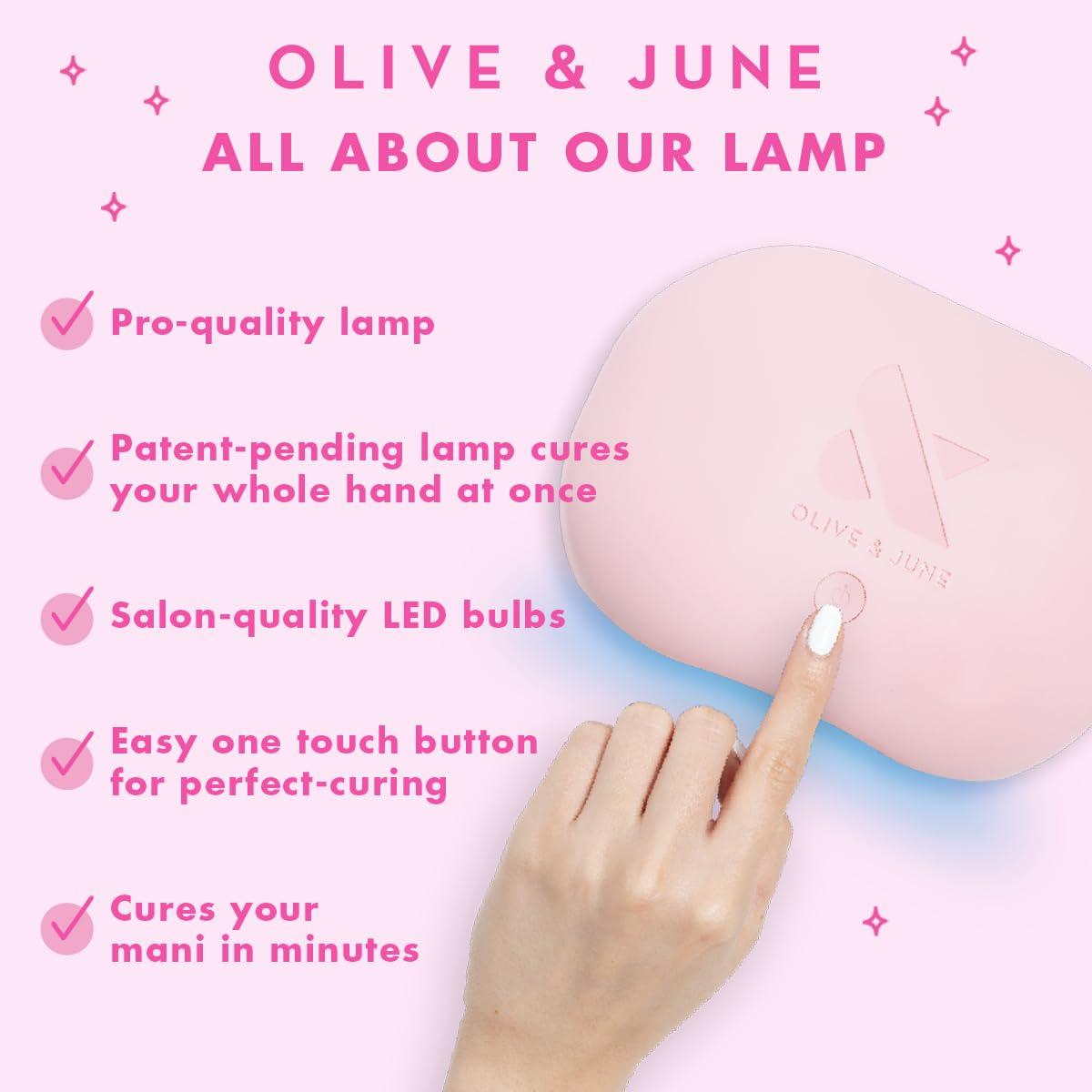 imageOlive ampamp June Gel Polish Base Coat UV LED Nail Lamp Needed Long Lasting Formula Up to 21 Days of Wear No Damage Removal SalonQuality Manicure Pedicure at Home Vegan HEMAFree CrueltyFree