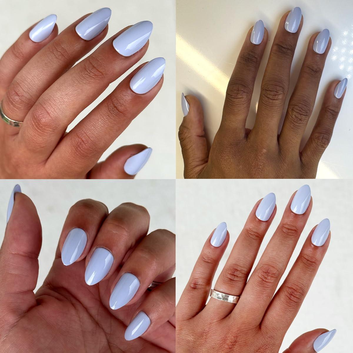 imageOlive ampamp June Instant Mani Press On Nails Glue 42 Fake Nails 21 Sizes NonToxic LongLasting Recycled Materials Realistic LookBP