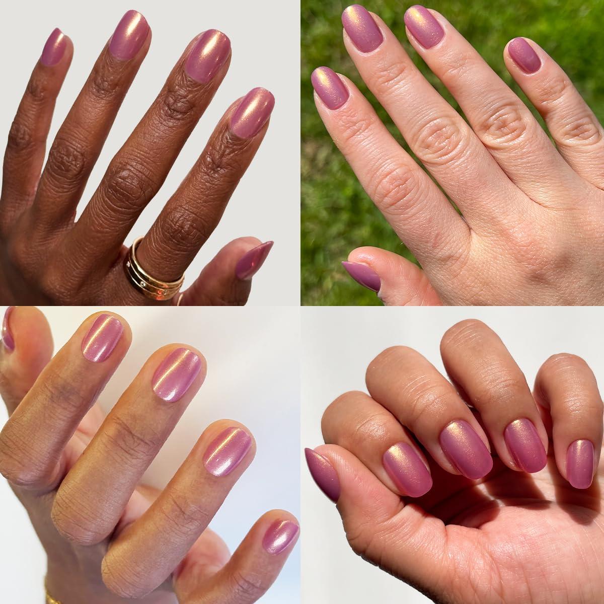 imageOlive ampamp June Instant Mani Press On Nails Glue 42 Fake Nails 21 Sizes NonToxic LongLasting Recycled Materials Realistic LookBaby Starfish