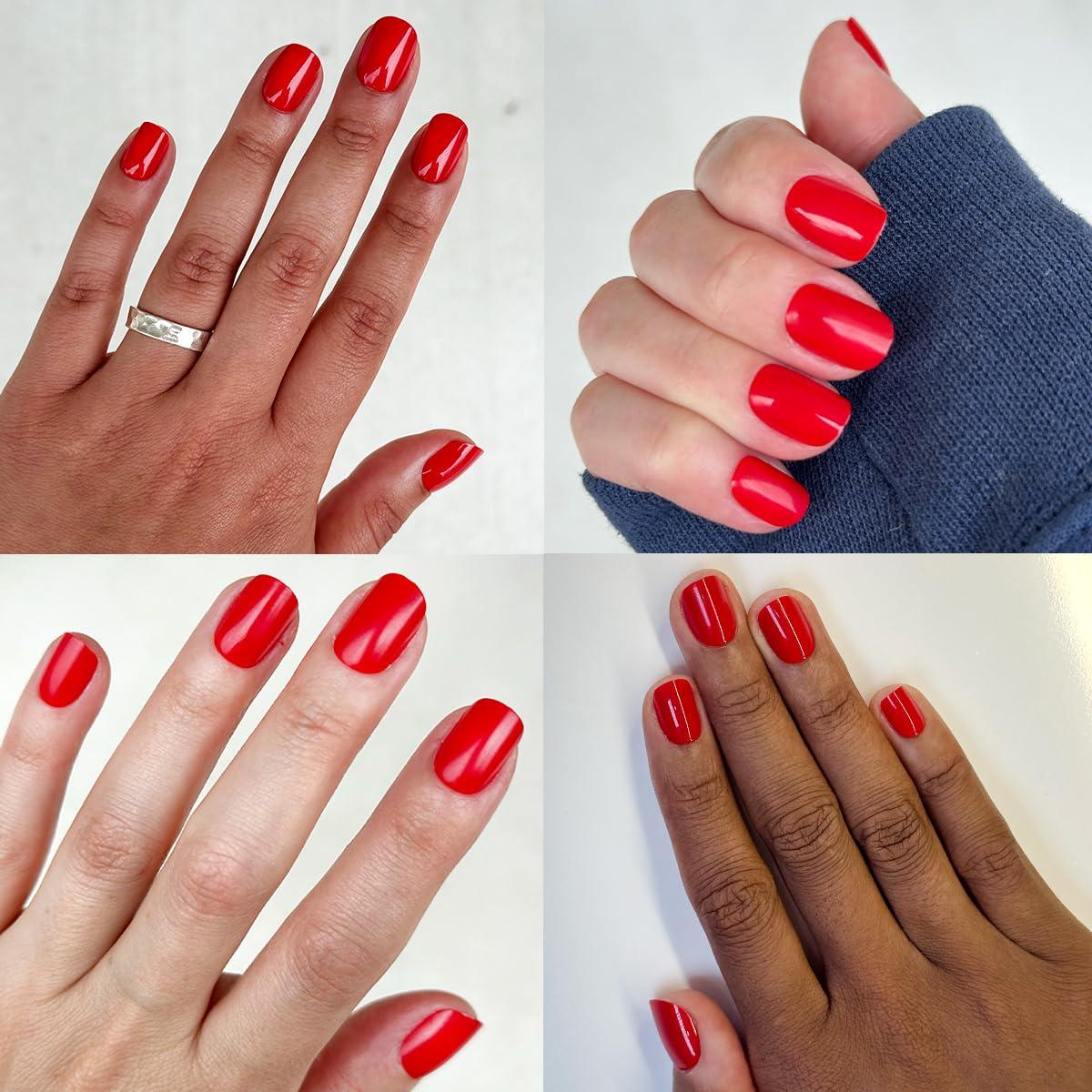 imageOlive ampamp June Instant Mani Press On Nails Glue 42 Fake Nails 21 Sizes NonToxic LongLasting Recycled Materials Realistic LookCV