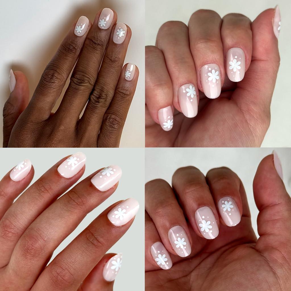 imageOlive ampamp June Instant Mani Press On Nails Glue 42 Fake Nails 21 Sizes NonToxic LongLasting Recycled Materials Realistic LookDaisy Dance