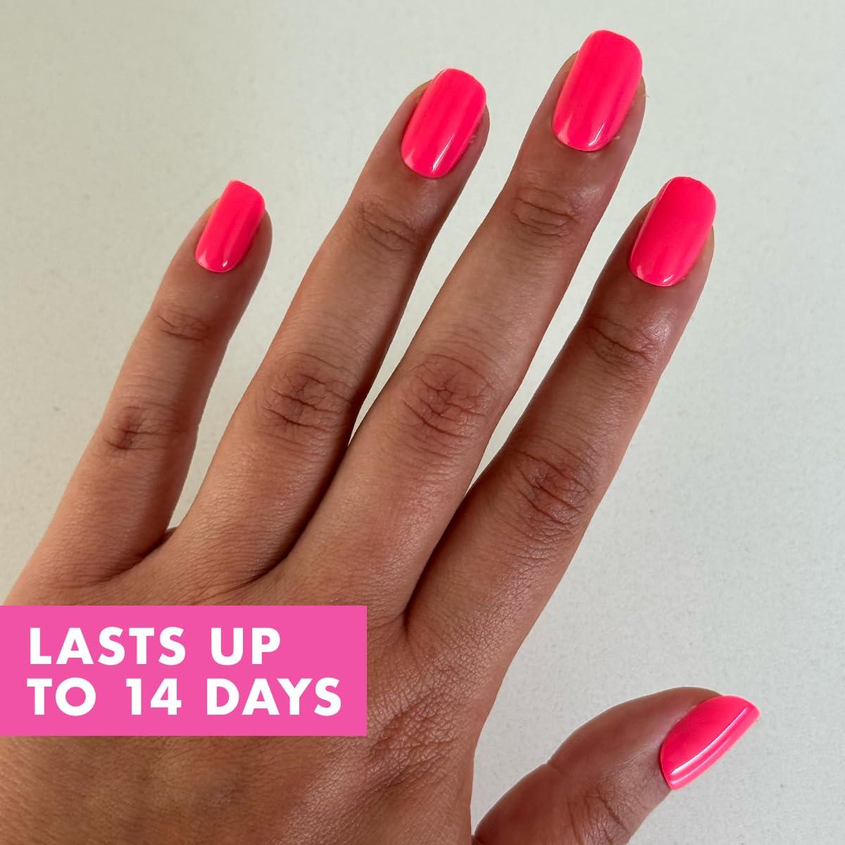 imageOlive ampamp June Instant Mani Press On Nails Glue 42 Fake Nails 21 Sizes NonToxic LongLasting Recycled Materials Realistic LookHot Strawberry