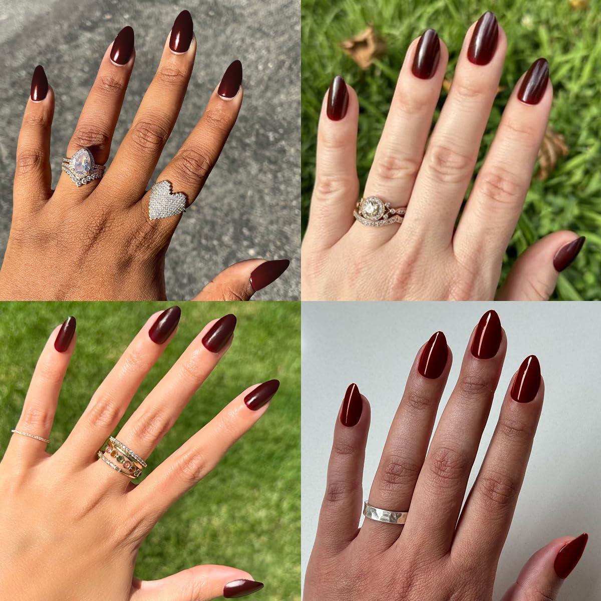 imageOlive ampamp June Instant Mani Press On Nails Glue 42 Fake Nails 21 Sizes NonToxic LongLasting Recycled Materials Realistic LookObsessed