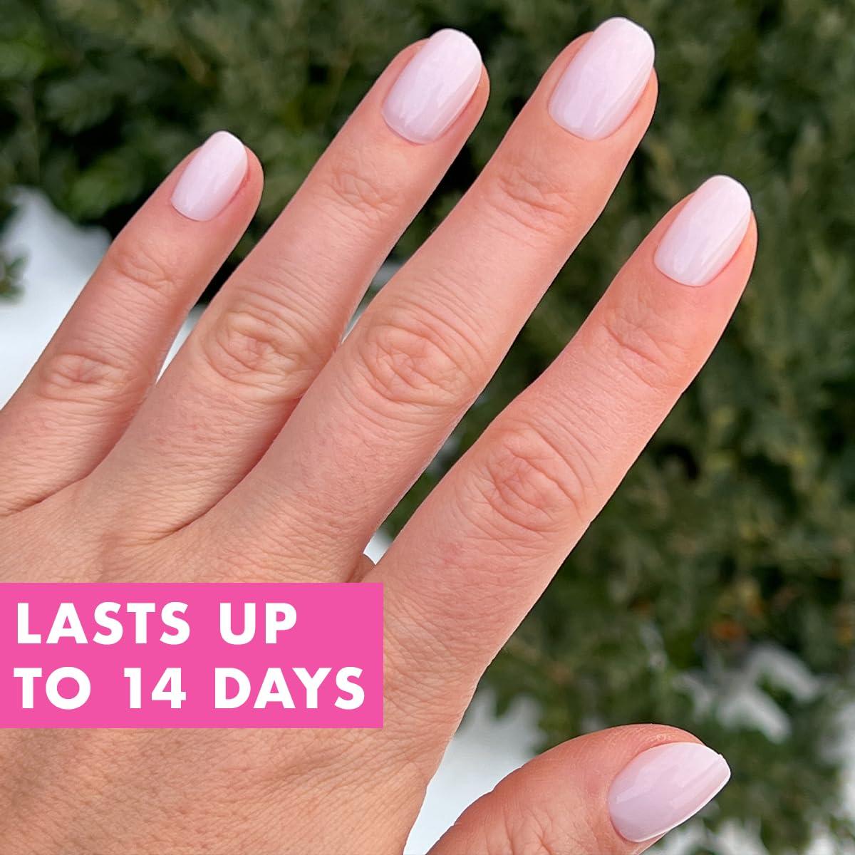 imageOlive ampamp June Instant Mani Press On Nails Glue 42 Fake Nails 21 Sizes NonToxic LongLasting Recycled Materials Realistic LookStrawberry Scone