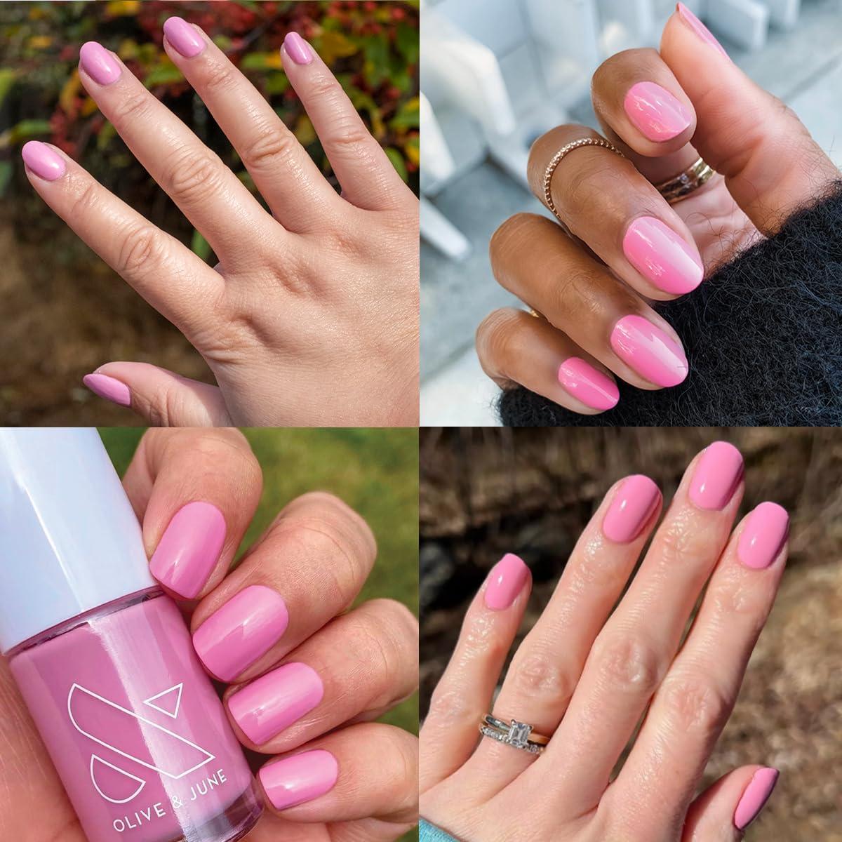 imageOlive ampamp June Long Lasting Nail Polish GelLike Finish No Lamp Needed Lasts up to 10 days SalonQuality Color at Home 15Free Vegan CrueltyFree ChipResistant Shine Social Studies Gunmetal BlueJM