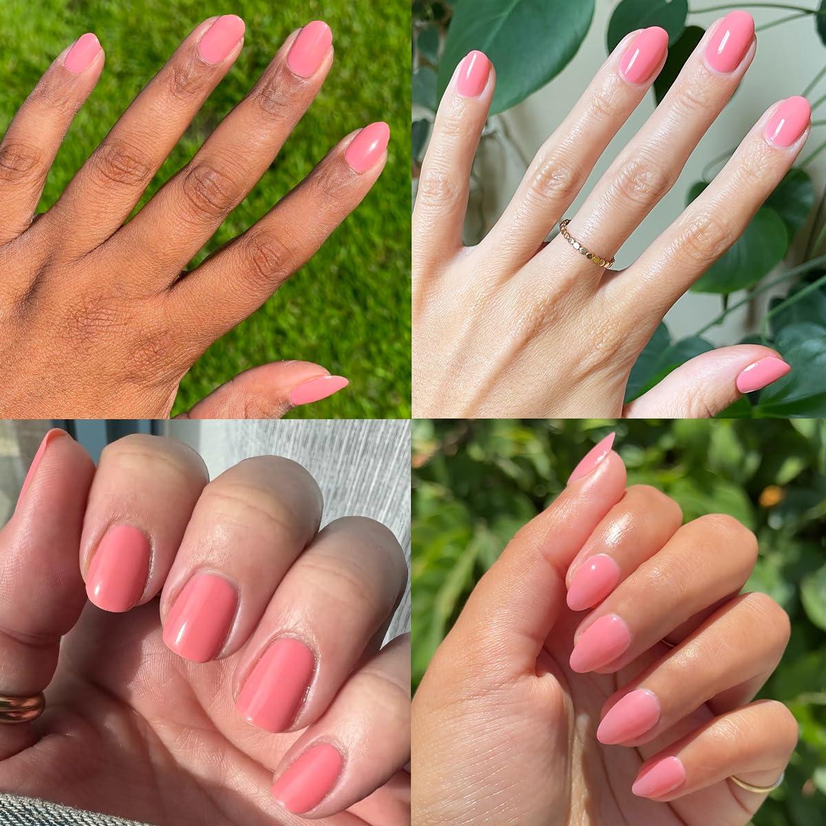 imageOlive ampamp June Long Lasting Nail Polish GelLike Finish No Lamp Needed Lasts up to 10 days SalonQuality Color at Home 15Free Vegan CrueltyFree ChipResistant Shine Social Studies Gunmetal BluePapaya Gloss
