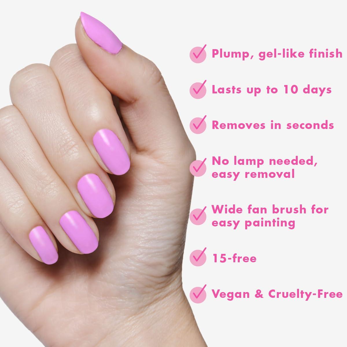 imageOlive ampamp June Long Lasting Nail Polish GelLike Finish No Lamp Needed Lasts up to 10 days SalonQuality Color at Home 15Free Vegan CrueltyFree ChipResistant Shine Social Studies Gunmetal BlueFierce Loving