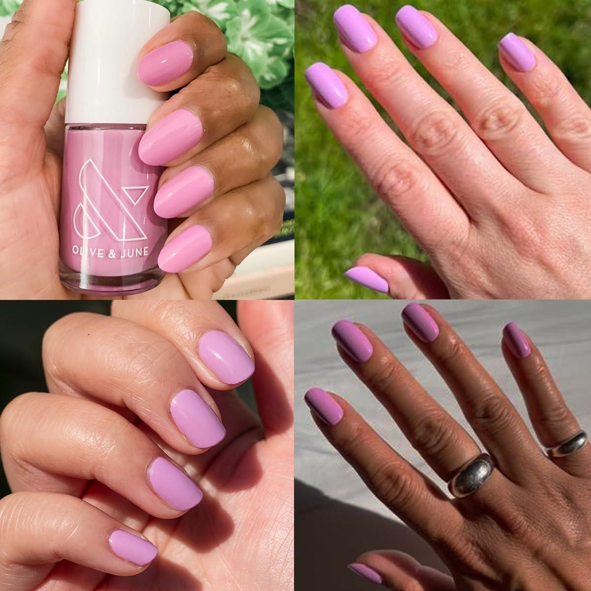 imageOlive ampamp June Long Lasting Nail Polish GelLike Finish No Lamp Needed Lasts up to 10 days SalonQuality Color at Home 15Free Vegan CrueltyFree ChipResistant Shine Social Studies Gunmetal BlueFierce Loving