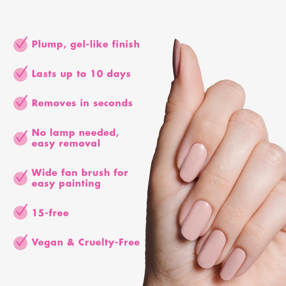 imageOlive ampamp June Long Lasting Nail Polish GelLike Finish No Lamp Needed Lasts up to 10 days SalonQuality Color at Home 15Free Vegan CrueltyFree ChipResistant Shine Social Studies Gunmetal BluePink Goldfish HD Grateful Kind CCT LD CV