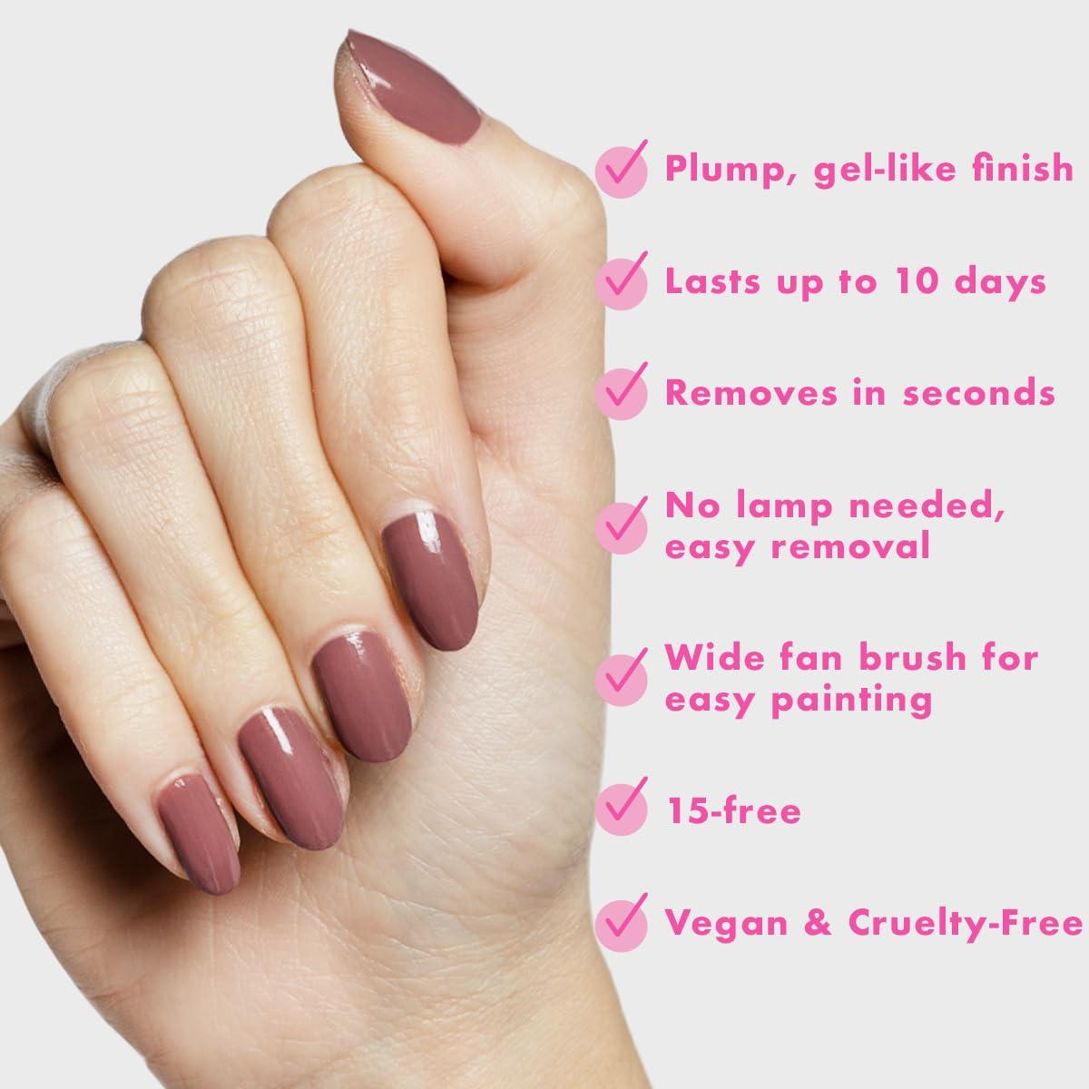 imageOlive ampamp June Long Lasting Nail Polish GelLike Finish No Lamp Needed Lasts up to 10 days SalonQuality Color at Home 15Free Vegan CrueltyFree ChipResistant Shine Social Studies Gunmetal BlueShacket