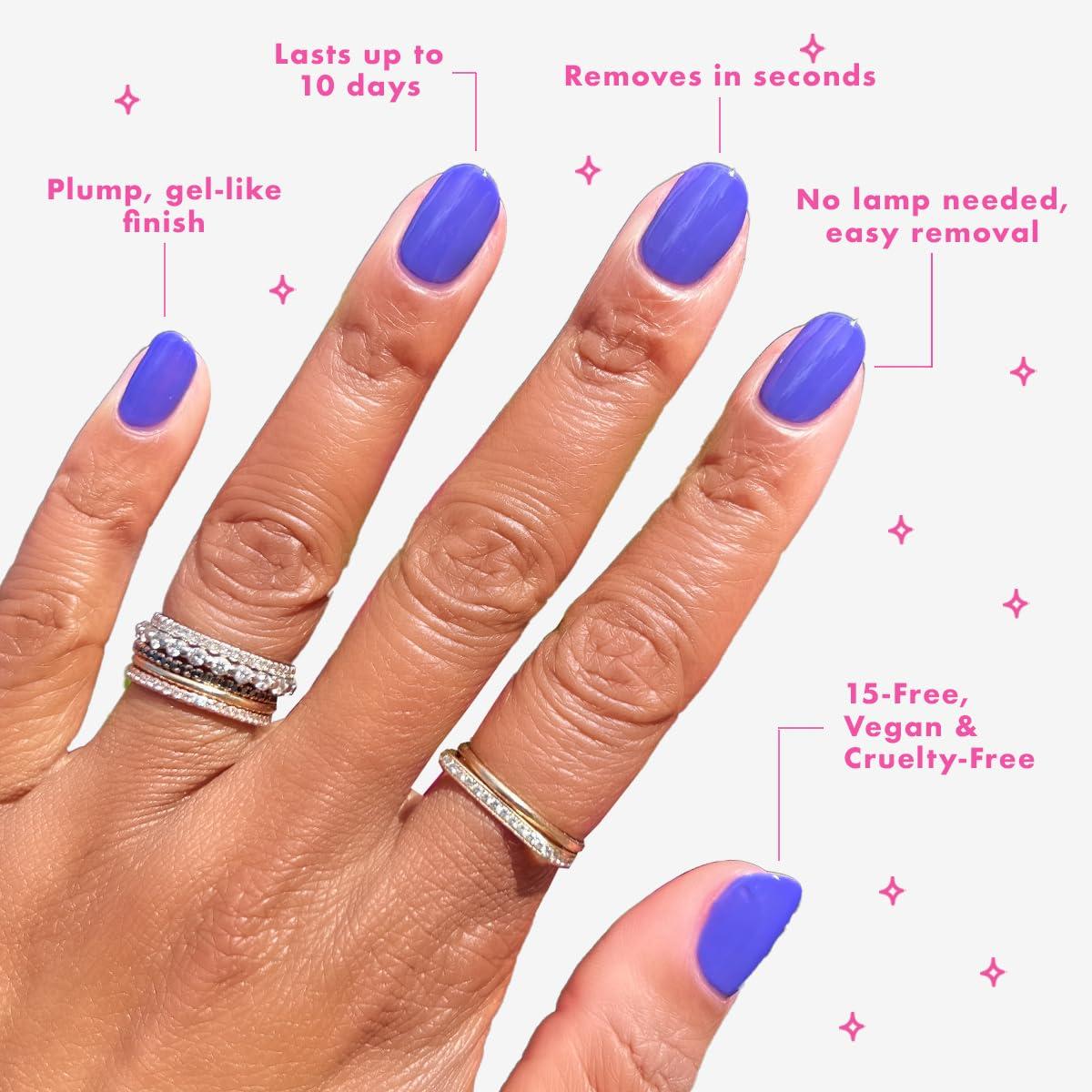 imageOlive ampamp June Long Lasting Nail Polish GelLike Finish No Lamp Needed Lasts up to 10 days SalonQuality Color at Home 15Free Vegan CrueltyFree ChipResistant Shine Social Studies Gunmetal BlueHouse of OJ