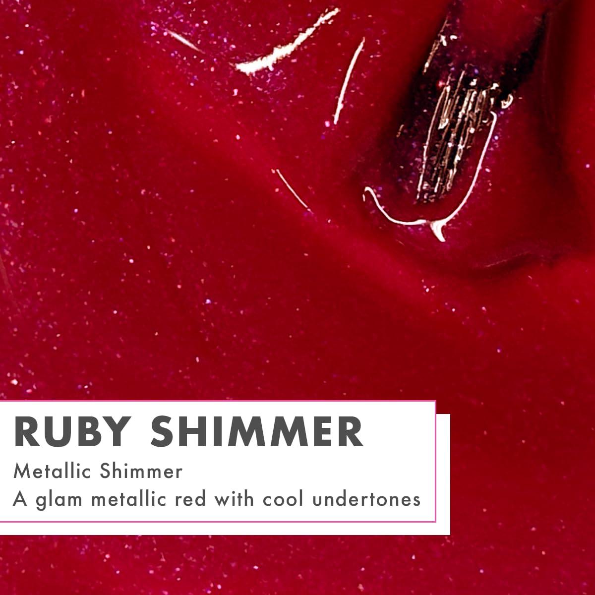 imageOlive ampamp June Long Lasting Nail Polish GelLike Finish No Lamp Needed Lasts up to 10 days SalonQuality Color at Home 15Free Vegan CrueltyFree ChipResistant Shine Social Studies Gunmetal BlueRuby Shimmer