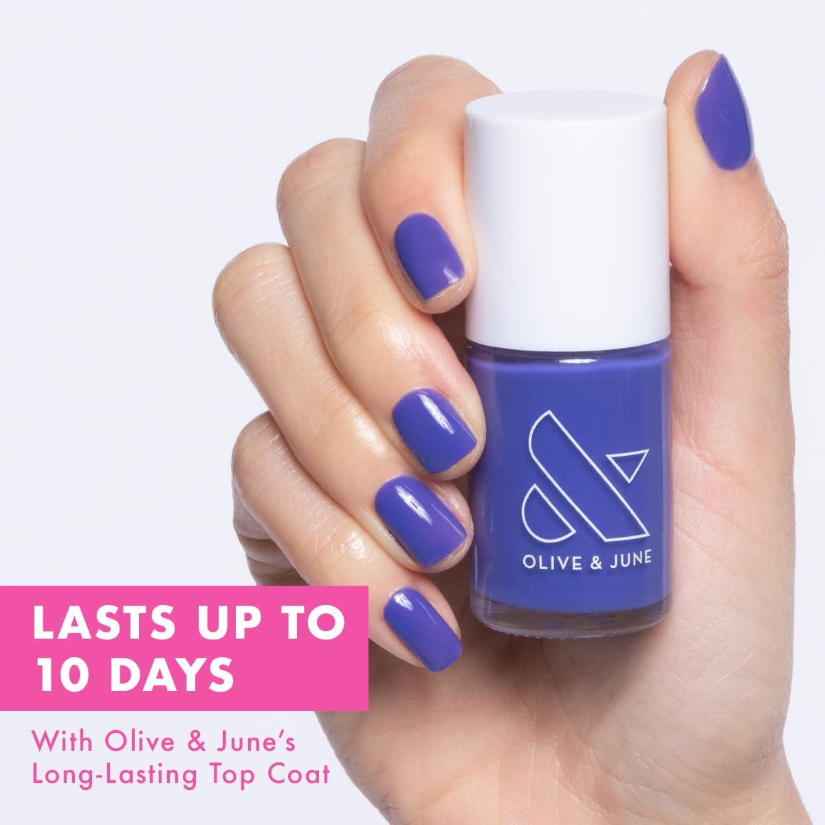 imageOlive ampamp June Long Lasting Nail Polish GelLike Finish No Lamp Needed Lasts up to 10 days SalonQuality Color at Home 15Free Vegan CrueltyFree ChipResistant Shine Social Studies Gunmetal BlueHouse of OJ