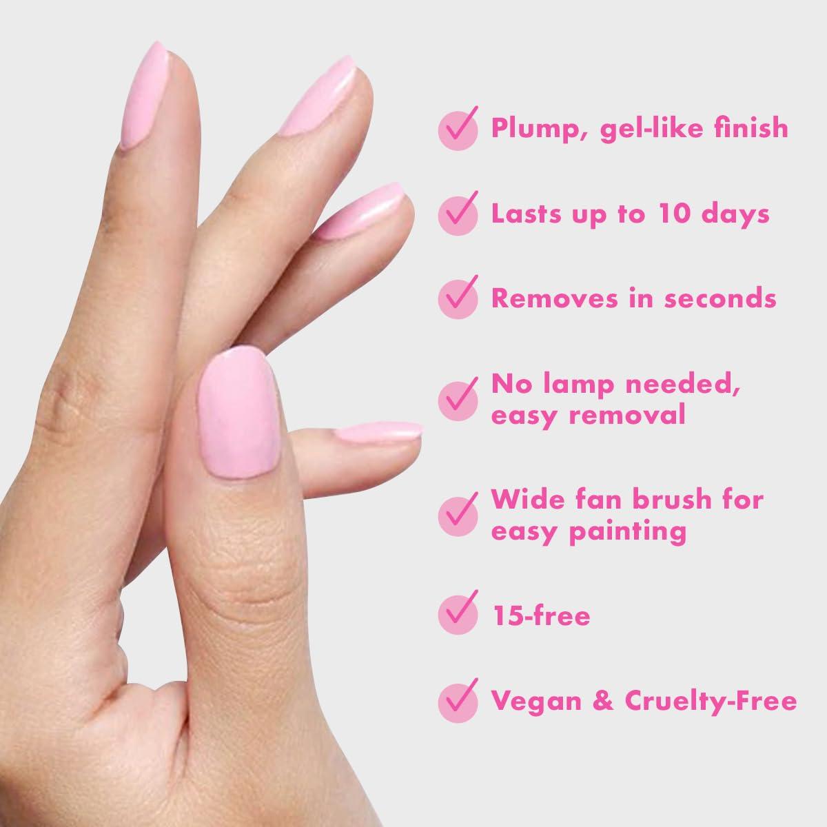 imageOlive ampamp June Long Lasting Nail Polish GelLike Finish No Lamp Needed Lasts up to 10 days SalonQuality Color at Home 15Free Vegan CrueltyFree ChipResistant Shine Social Studies Gunmetal BlueSE