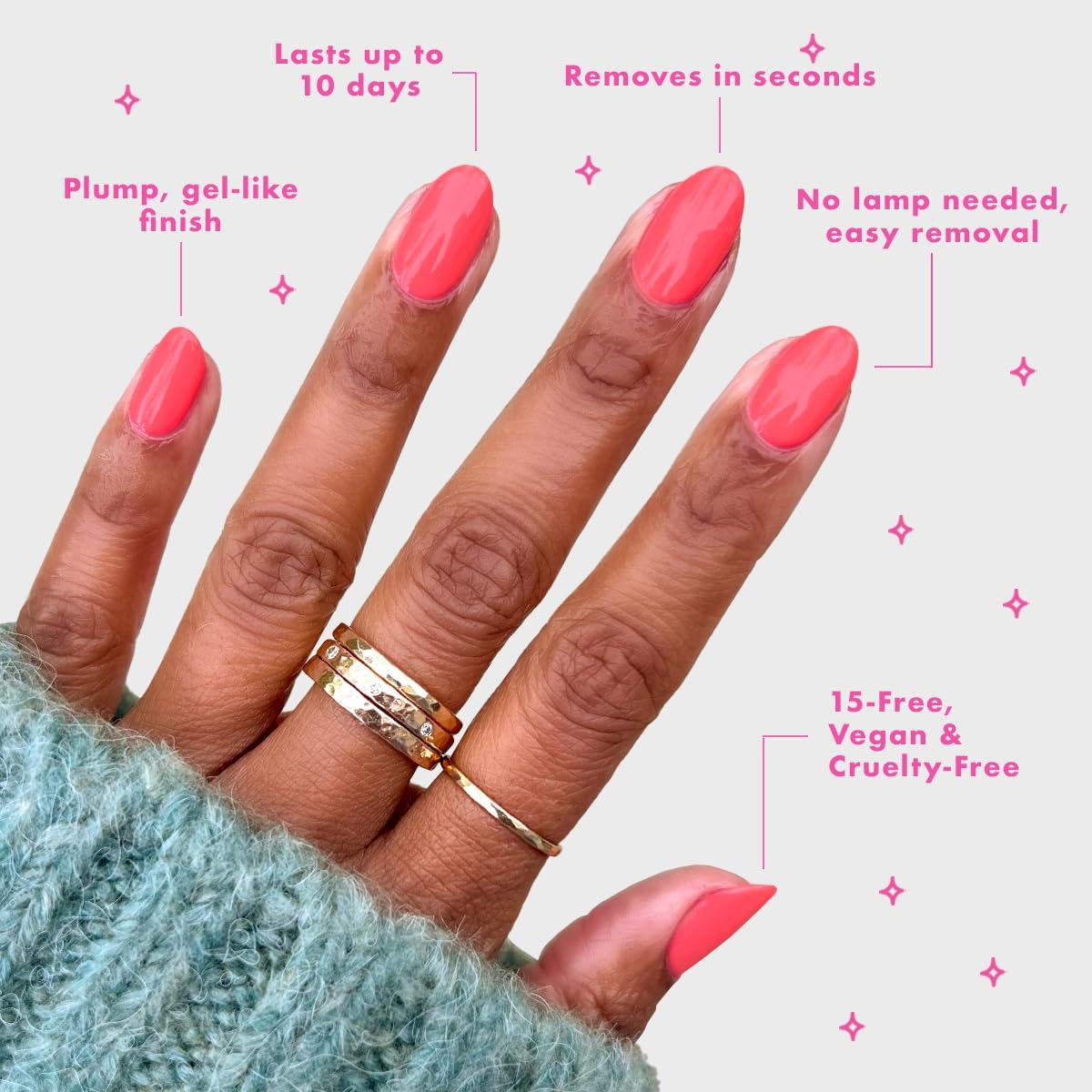 imageOlive ampamp June Long Lasting Nail Polish GelLike Finish No Lamp Needed Lasts up to 10 days SalonQuality Color at Home 15Free Vegan CrueltyFree ChipResistant Shine Social Studies Gunmetal BluePerfect Pinwheel