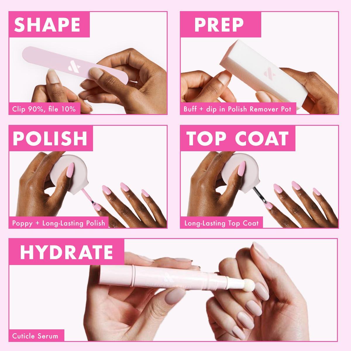 imageOlive ampamp June Long Lasting Nail Polish GelLike Finish No Lamp Needed Lasts up to 10 days SalonQuality Color at Home 15Free Vegan CrueltyFree ChipResistant Shine Social Studies Gunmetal BlueBolds Set