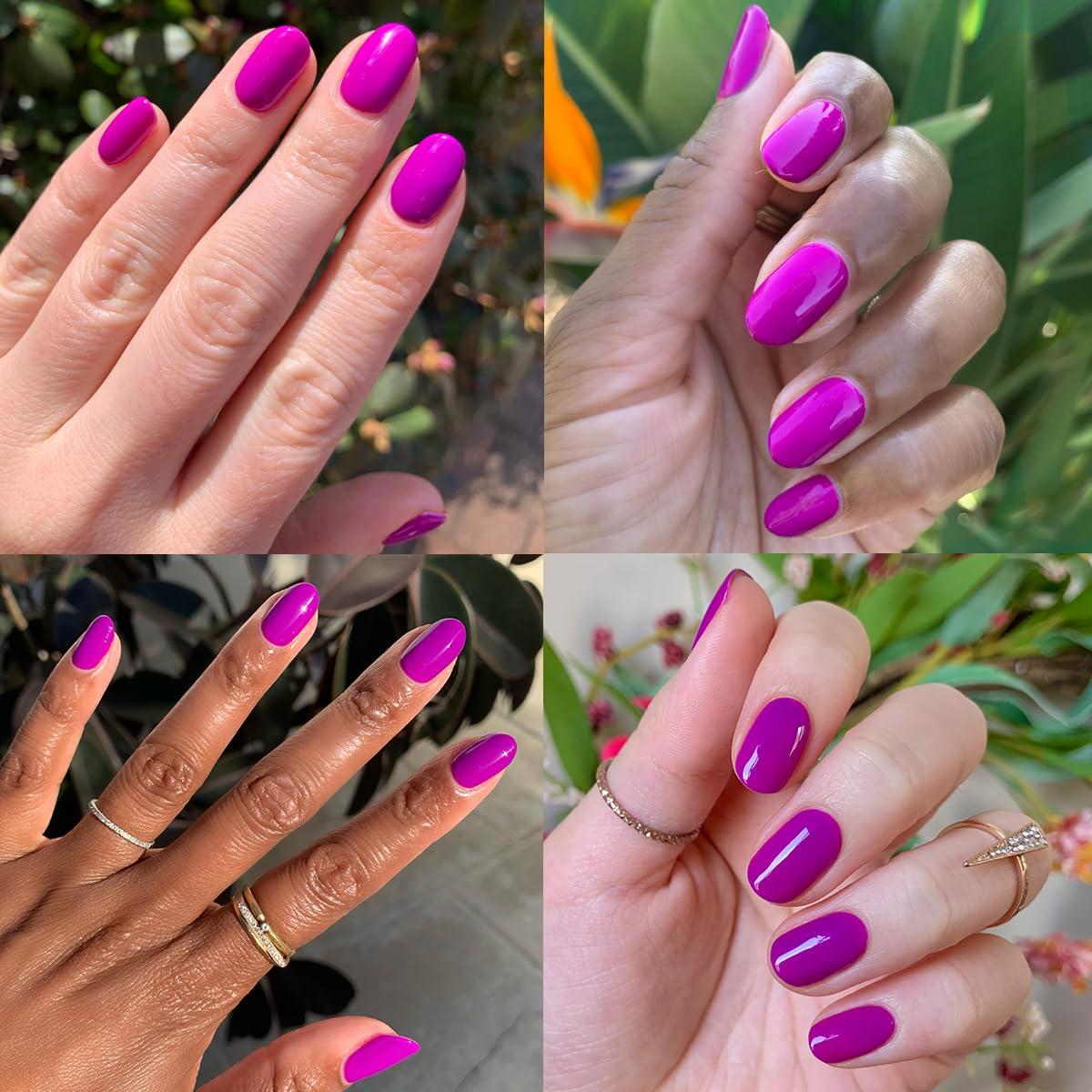 imageOlive ampamp June Long Lasting Nail Polish GelLike Finish No Lamp Needed Lasts up to 10 days SalonQuality Color at Home 15Free Vegan CrueltyFree ChipResistant Shine Social Studies Gunmetal BlueGrape Soda
