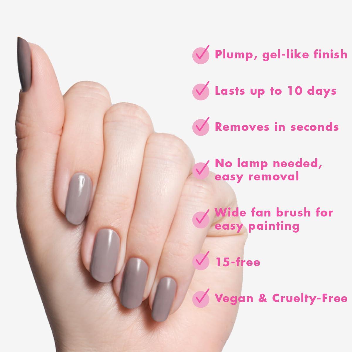 imageOlive ampamp June Long Lasting Nail Polish GelLike Finish No Lamp Needed Lasts up to 10 days SalonQuality Color at Home 15Free Vegan CrueltyFree ChipResistant Shine Social Studies Gunmetal BlueAW