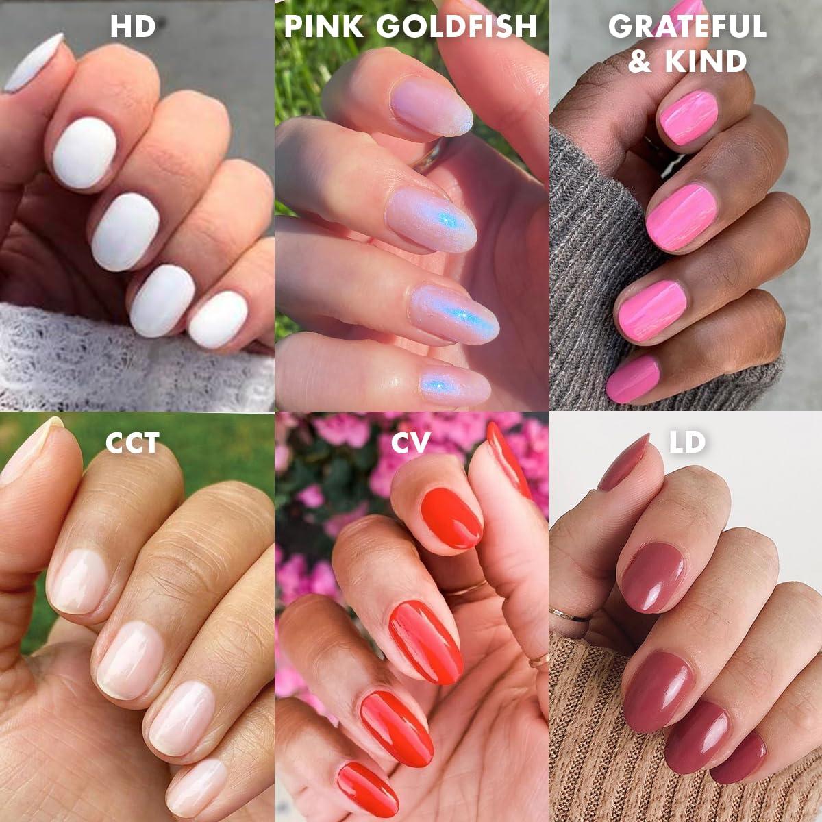 imageOlive ampamp June Long Lasting Nail Polish GelLike Finish No Lamp Needed Lasts up to 10 days SalonQuality Color at Home 15Free Vegan CrueltyFree ChipResistant Shine Social Studies Gunmetal BluePink Goldfish HD Grateful Kind CCT LD CV