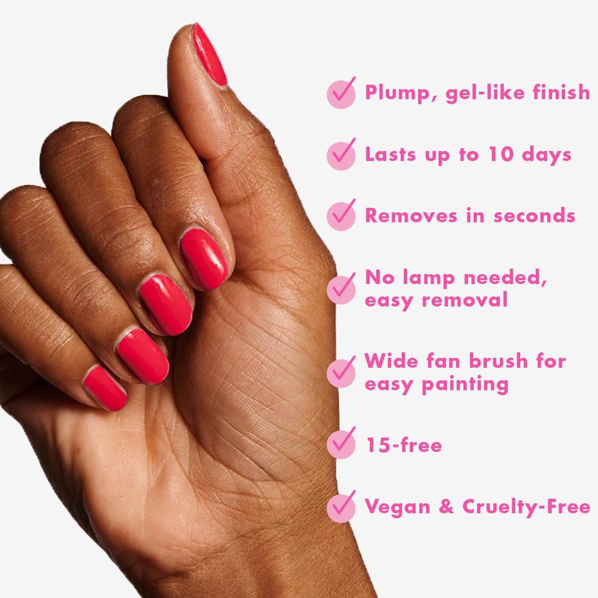 imageOlive ampamp June Long Lasting Nail Polish GelLike Finish No Lamp Needed Lasts up to 10 days SalonQuality Color at Home 15Free Vegan CrueltyFree ChipResistant Shine Social Studies Gunmetal BlueHibiscus