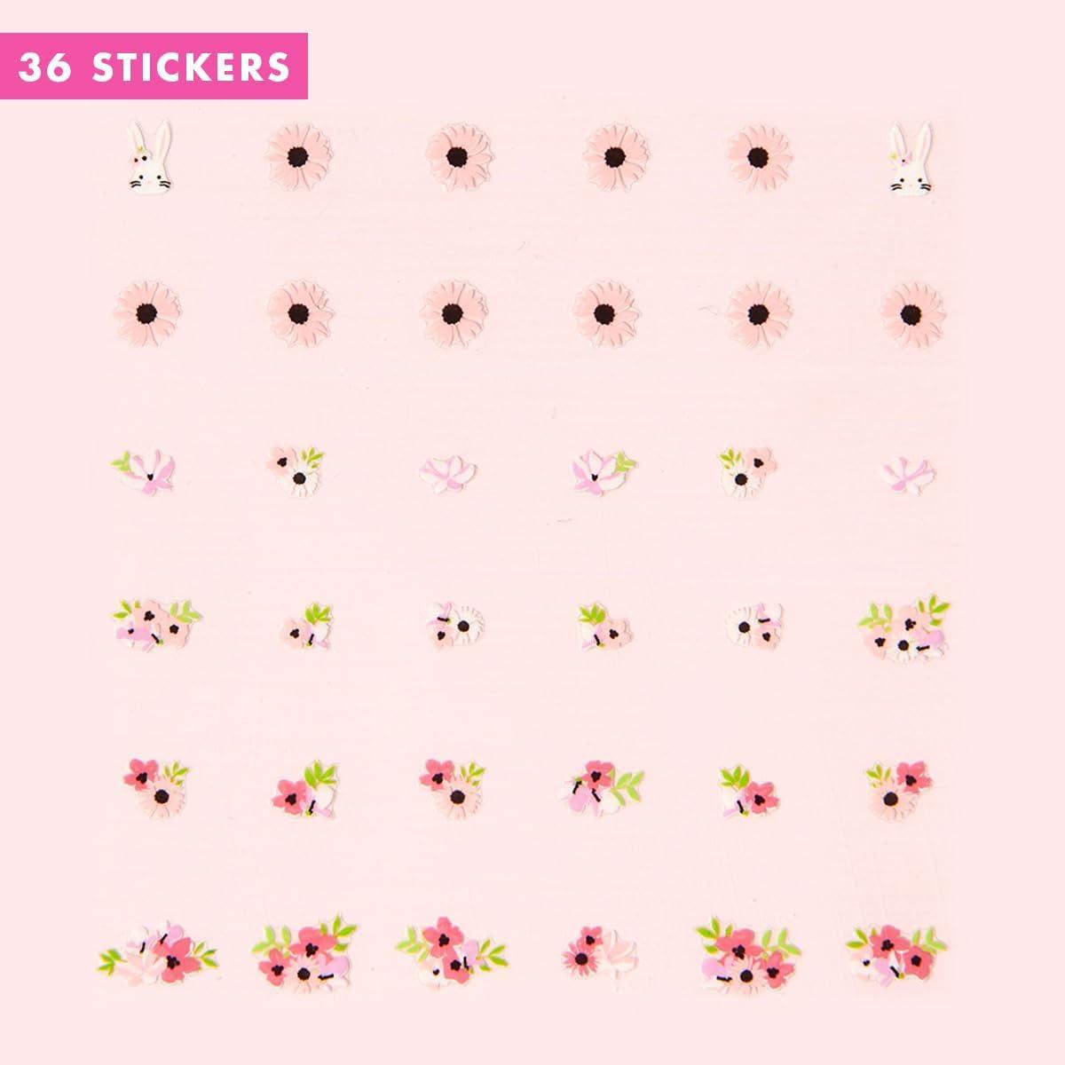 imageOlive ampamp June Nail Art Stickers EasytoUse Nail Designs Nail Art Made Easy HandScreened NoFade Ink Accent Mix ampamp Match or Cover Chipped Polish Everyday BouquetEveryday Bouquet