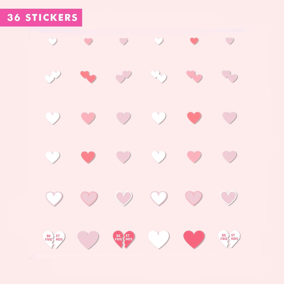 imageOlive ampamp June Nail Art Stickers EasytoUse Nail Designs Nail Art Made Easy HandScreened NoFade Ink Accent Mix ampamp Match or Cover Chipped Polish Heart to Heart