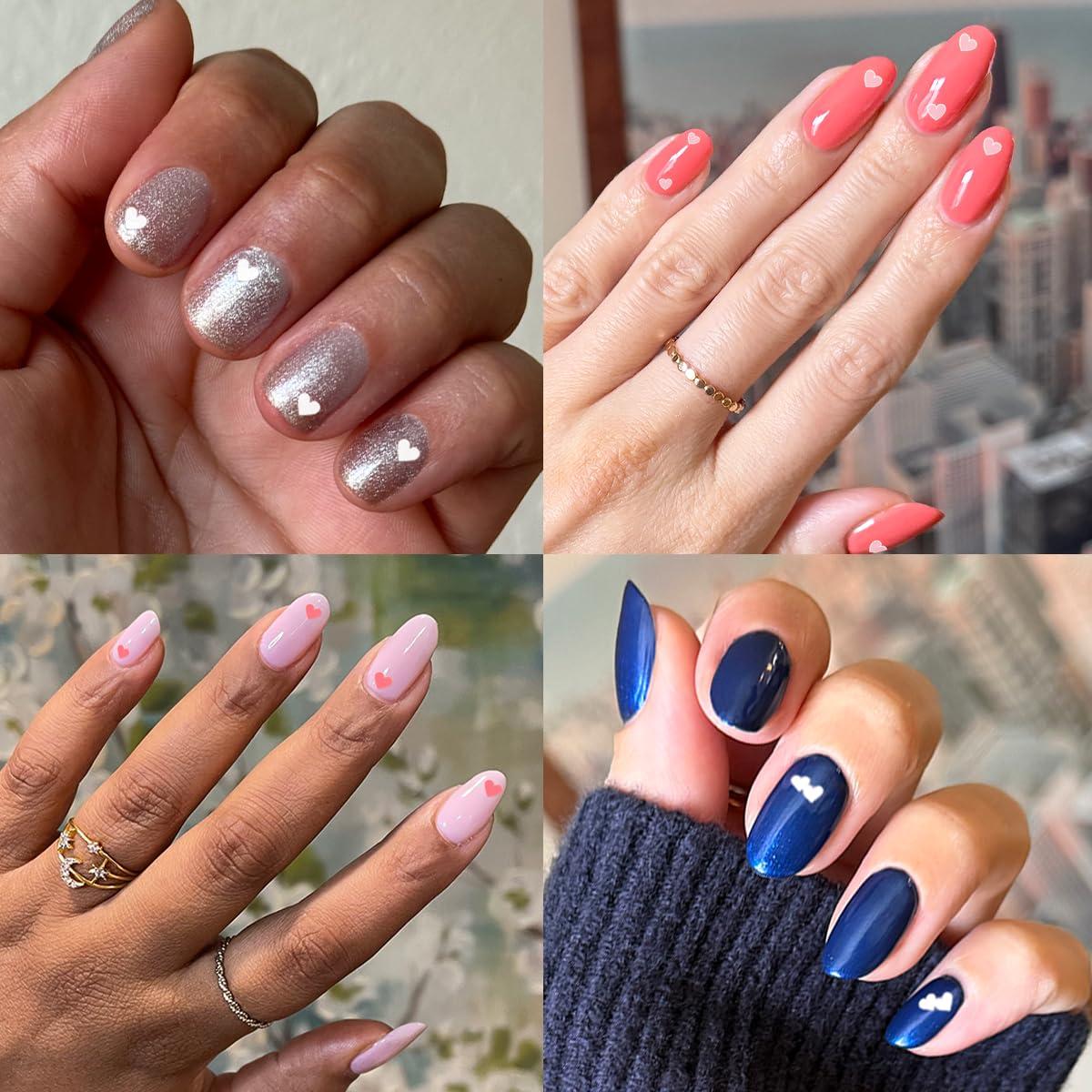 imageOlive ampamp June Nail Art Stickers EasytoUse Nail Designs Nail Art Made Easy HandScreened NoFade Ink Accent Mix ampamp Match or Cover Chipped Polish Heart to Heart